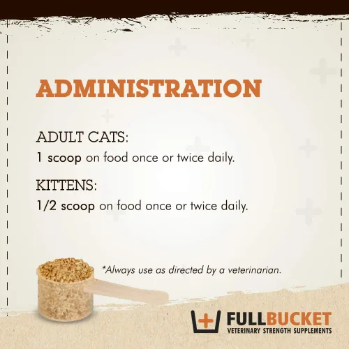 Vista 6 de FullBucket Daily Cat - Polvo probiótico para diarrea, gases y apoyo a la salud intestinal y estomacal con prebióticos y enzimas, 30 porciones