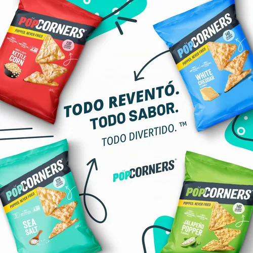 Vista 5 de PopCorners Snacks sin gluten, paquete variado de 3 sabores, bolsas de 1 onza (paquete de 20)