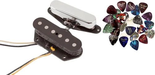 Vista 2 de Fender Custom Shop '51 Nocaster Telecaster Pickups - Paquete de níquel con cable para instrumentos