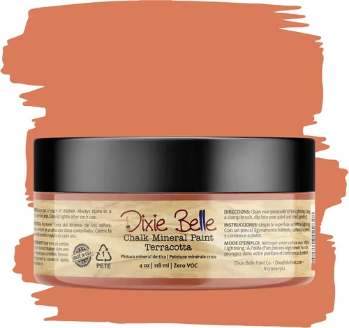 Vista 256 de Pintura para muebles con acabado de tiza Dixie Belle Paint Company - Amatista (4oz) - Pintura mineral de tiza chic púrpura profundo mate