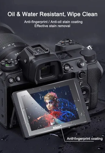 Vista 6 de Protector de pantalla ZF antiarañazos, antiburbujas, vidrio templado ultra transparente 9H, paquete de 3, compatible con cámara Nikon Z f/Z 50ii Z5
