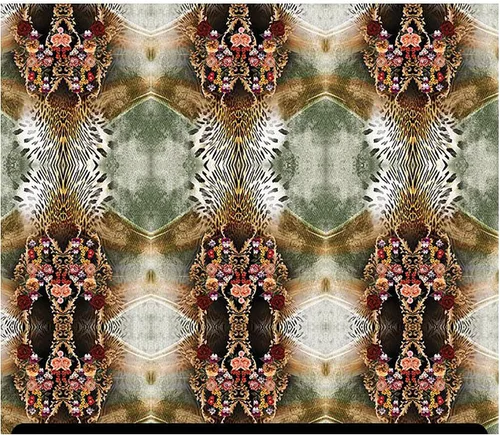 Vista 48 de HTV con estampado de animales (19.66 x 36 pulgadas) - Leopardo arcoíris