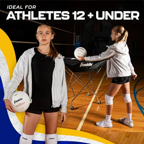 Vista 5 de Franklin Sports Balones de voleibol para entrenamiento en interiores + partidos, 9000 + 6000 pelotas de voleibol de tamaño oficial para adultos +