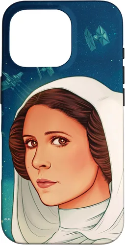 Vista 20 de Funda exclusiva de Star Wars para iPhone 16 con diseño de princesa Leia de Nueva Esperanza
