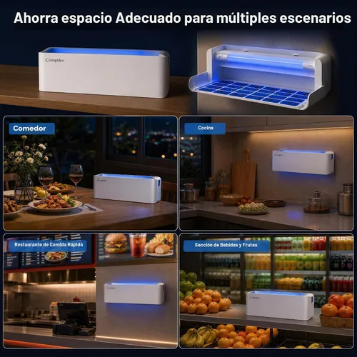 Vista 8 de Trampa de luz UV para moscas de frutas, para interiores, para restaurantes
