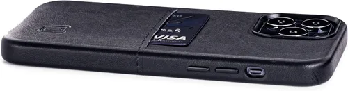 Vista 5 de Dockem Funda tipo cartera para iPhone 13 Pro con placa de metal integrada para montaje magnético y 1 bolsillo plano para tarjetas de crédito Exec