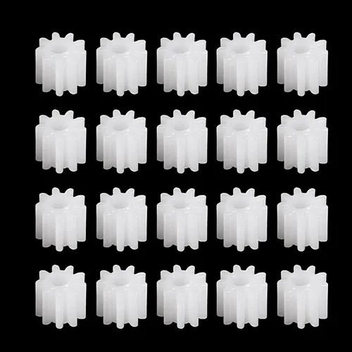 Vista 4 de uxcell 20 piezas de engranajes de plástico 9 dientes modelo 092A engranaje de reducción engranajes de gusano de plástico para RC coche robot motor