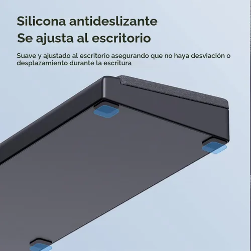Vista 6 de Hagibis Soporte para reposamuñecas para teclado con funda de almacenamiento de partición de escritorio, espuma viscoelástica suave ergonómica, base