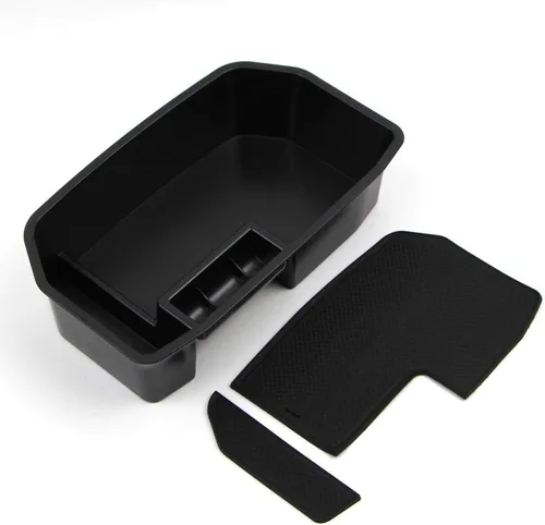 Vista 8 de Dreamseek Organizador de consola central compatible con Toyota Land Cruiser LC200 2008-2020 Interior reposabrazos caja de almacenamiento bandeja