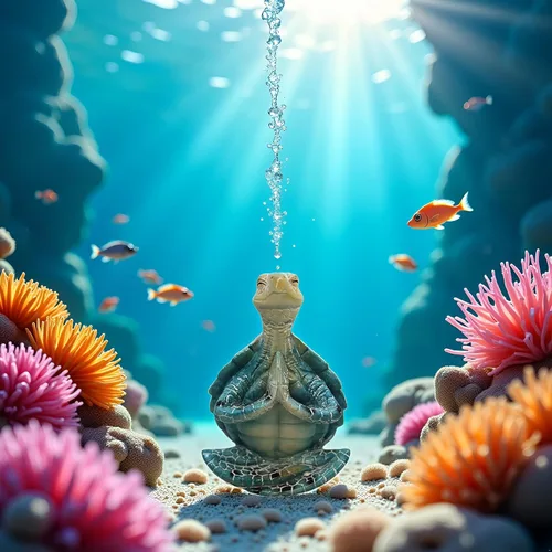 Vista 8 de JJLFresheners Adorno artesanal de tortuga marina de resina, decoración del hogar de meditación, divertida figura de yoga, decoración de tortuga