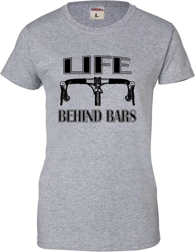 Vista 18 de Go All Out Camiseta divertida de bicicleta para mujer Life Behind Bars