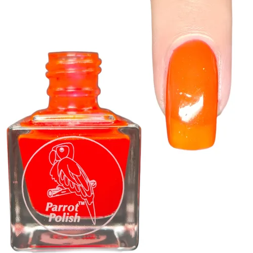 Vista 10 de Parrot Polish Baboon - Esmalte de uñas neón azul, laca de color sólido brillante