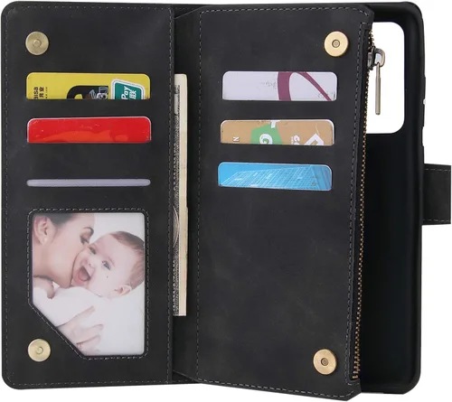 Vista 7 de Asuwish Compatible con Samsung Galaxy S20 Ultra Glaxay S20ultra 5G funda de vidrio templado protector de pantalla y tapa de tarjetero, fundas