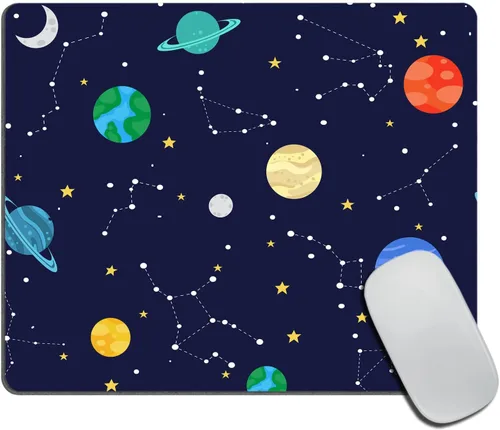 Vista 17 de Alfombrilla de mouse para mujer afroamericana, arte africano con cita para mujer, alfombrilla de mouse lavable con tela de licra, base de goma