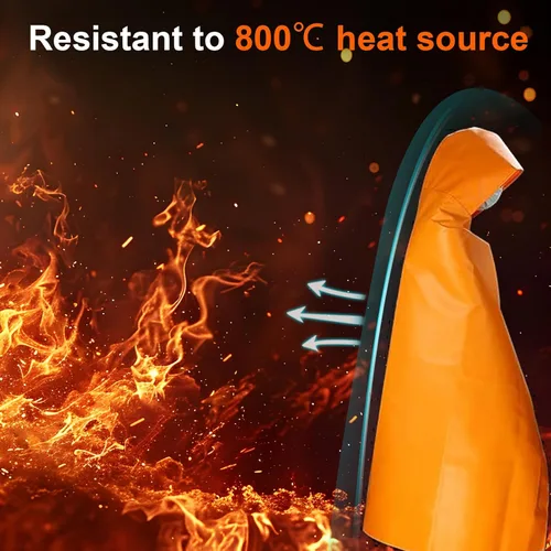 Vista 8 de Capa de escape de incendios, extra grande, de emergencia utilizada como manta de fuego, para el hogar Fireproof Cloak,Fire Escape for Household