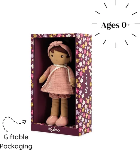Vista 6 de Kaloo - Tendresse - Mi primera muñeca de tela Amadine (grande) - Abrazarse con juguetes de peluche - Forever Friend para niños - Fomenta el juego
