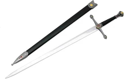 Vista 2 de Medieval Warrior Middle Age Crusader Viking Sword with Scabbard