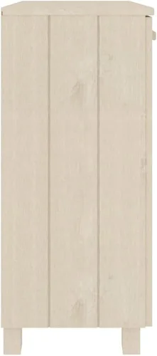 Vista 6 de Aparador marrón miel 33.5"x13.8"x31.5" madera maciza pino