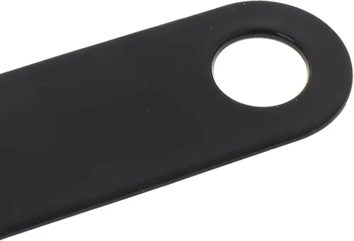Vista 5 de Calzador de plástico de 7.7 pulgadas, simple calzador de viaje, reutilizable, cuchara negra con agujero de gancho para hombres, mujeres, personas