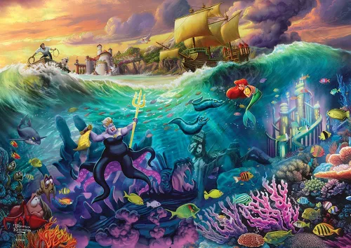 Vista 19 de MIGHTYPRINT Disney – La Bella Durmiente – Princesa Aurora y el Príncipe Felipe – Arte de pared duradero de 24 x 17 pulgadas – No hecho de papel