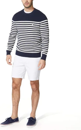 Vista 2 de Nautica Suéter de punto a rayas para hombre, marino