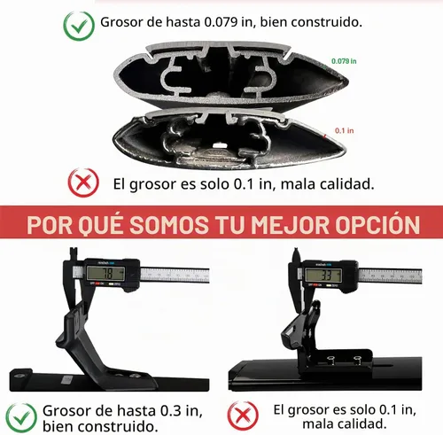 Vista 5 de KINGGERI Barras Transversales de Techo de Carga Pesada 220lbs Compatibles con Jeep Compass 2018-2025, Barras de Aluminio para Techo, Portaequipajes