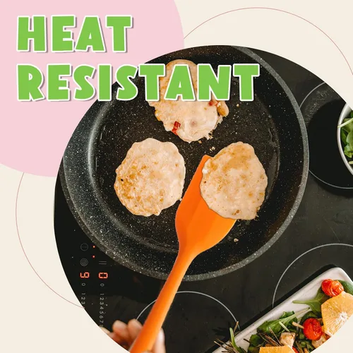 Vista 4 de Hsei 54 espátulas de silicona de 8.1 pulgadas, espátula de goma resistente al calor, antiadherente, flexible, herramienta de mezcla para hornear