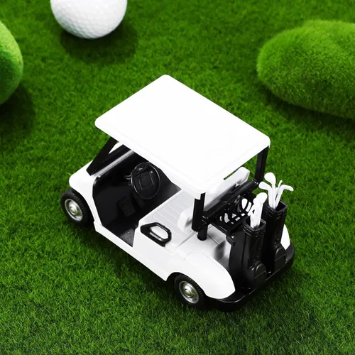 Vista 4 de 6 Pack Bundle: 4 ½ "Carrito de golf Modelo de metal fundido Juguete Vehículo (Rojo/Blanco/Azul)