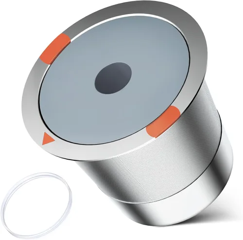 Vista 8 de Cápsulas de café reutilizables de acero inoxidable Keurig recargables - Filtro de café reutilizable de metal K Cup para Keurig 1.0 y 2.0 K-Classic