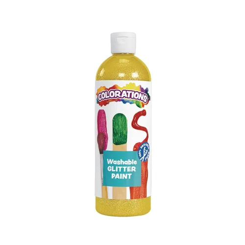 Vista 8 de Colorations Pinturas con purpurina lavables sin parabenos para niños, juego de 11, 16 onzas cada una, no tóxicas y fabricadas en los Estados Unidos.