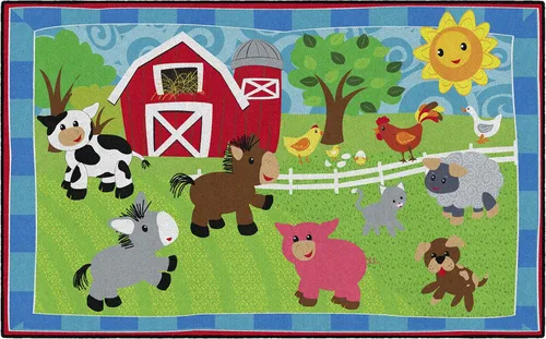 Vista 10 de Flagship Carpets Alfombra antideslizante para niños y bebés para aprendizaje en casa o aula, sala de juegos o dormitorio de niños, 2 x 3 pies