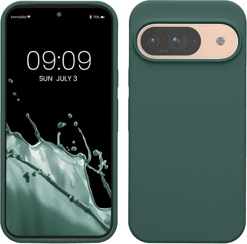 Vista 367 de kwmobile Funda Compatible con Google Pixel 6 Pro - Funda de Teléfono de Silicona TPU con Acabado Suave - Azul Caribe
