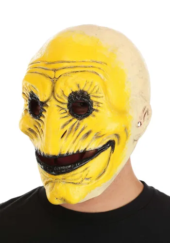 Vista 3 de Máscara de Látex Smiley para Adultos Multicolor