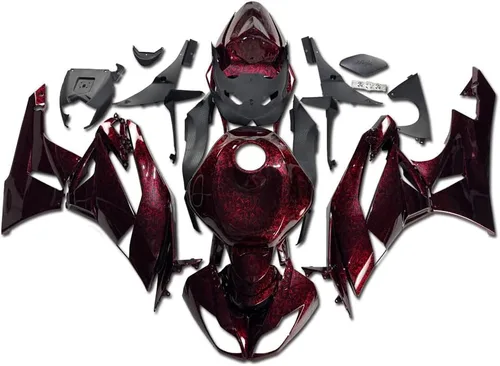 Vista 11 de US STOCK - Carenado negro brillante apto para 2009-2012 ZX6R 636 ZX-6R inyección ABS plásticos posventa carrocería 2010 2011 09 10 11 12