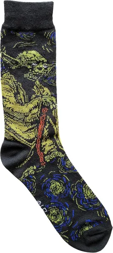 Vista 2 de STAR WARS Calcetines para hombre con temática de noche estrellada, paquete de 5 pares, talla 6-12, Multi