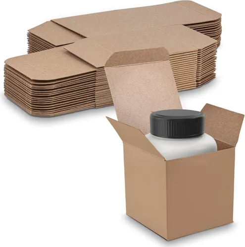 Vista 9 de MT Products Tuck Top - Caja de regalo pequeña de cartón kraft de 2 x 2 x 3 pulgadas, cajas de regalo con tapas, paquete de 30