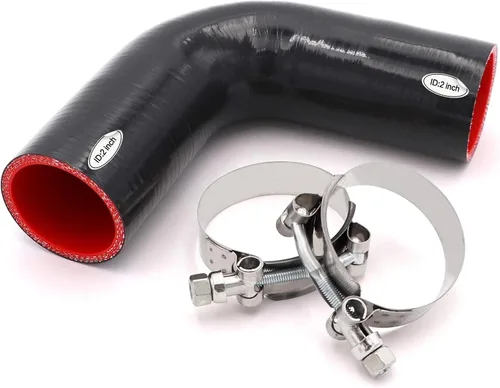 Vista 9 de Acoplador de codo de 90 grados de manguera de silicona de goma Taukealugs de 1 1/4 pulgadas (32 mm) para intercooler de refrigerante, entrada