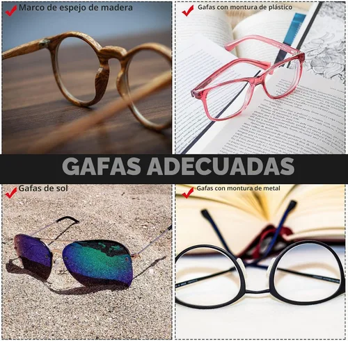 Vista 4 de Frienda - 96 pares de almohadillas para la nariz para lentes, espuma suave, autoadhesivas, 0.039 in
