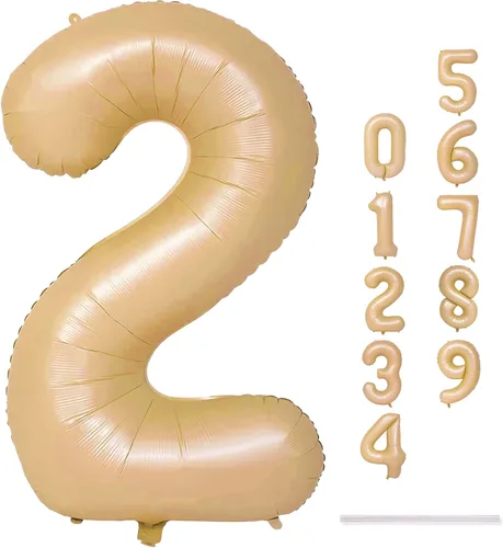 Vista 263 de Globo negro del número 0 para niñas y niños, 40 pulgadas, grande, número 0-9, de papel de aluminio, de Mylar para helio, juego de globos digitales
