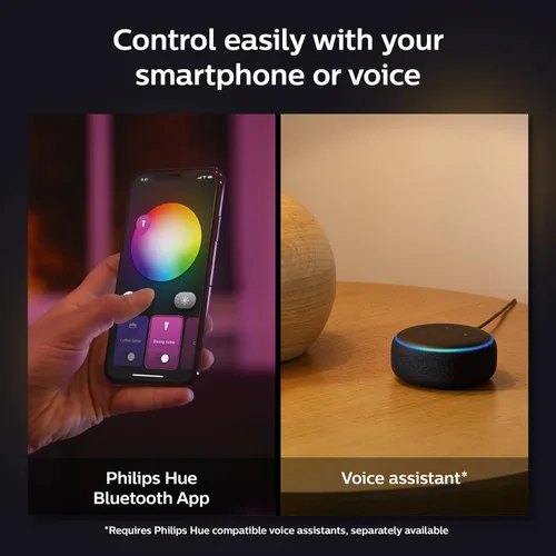 Vista 3 de Philips Hue Infuse - Lámpara de techo mediana, color blanco, luz LED inteligente que cambia de color, color blanco, 1 paquete, control