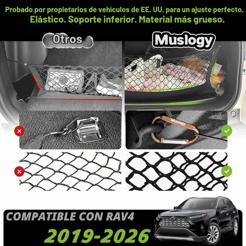 Vista 3 de Muslogy - Red de carga para Toyota RAV4 2019-2024 2025 Accesorios