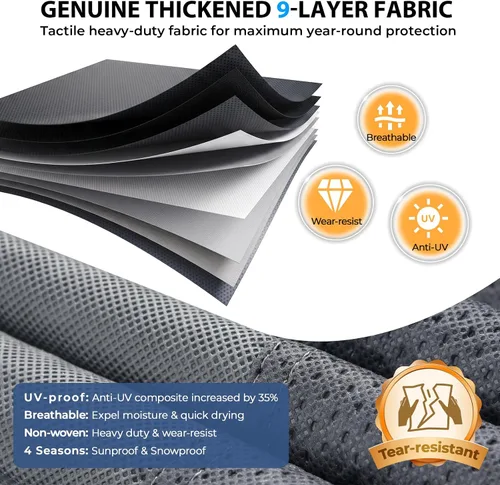 Vista 5 de RVMasking - Funda para remolque de RV de 18 a 20 pies, funda de 7 capas extra gruesa para cámper impermeable y resistente al viento
