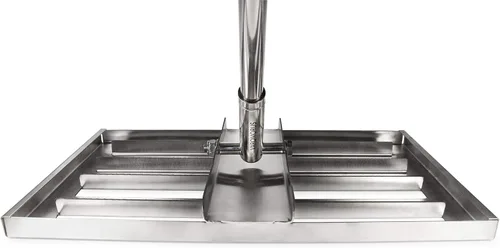 Vista 3 de Varomorus Herramienta de nivel de césped de acero inoxidable con mango para campo de golf de césped (18 pulgadas)