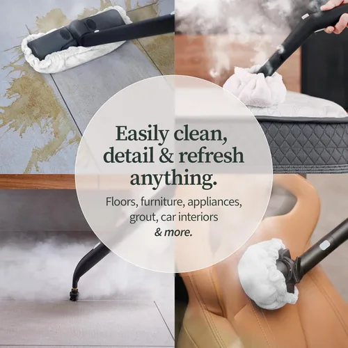 Vista 5 de Dupray Limpiador de vapor limpio multiusos resistente para suelos, autos, uso doméstico y más