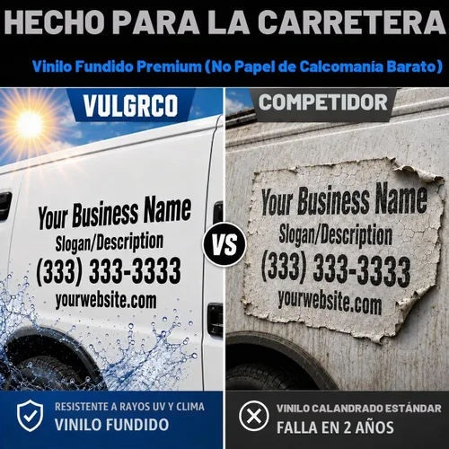 Vista 5 de VulgrCo Calcomanías personalizadas para camiones, calcomanías de número USDOT, calcomanías personalizadas para camiones, calcomanías resistentes a