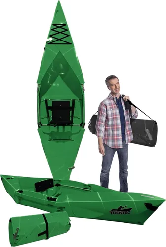 Vista 11 de Tucktec Kayak plegable PRO de 10 pies – Kayak plegable de tamaño completo – Kayak portátil para adultos – Fabricado en Estados Unidos