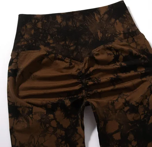 Vista 5 de RXRXCOCO Leggings cruzados sin costuras para mujer, cintura alta, levantamiento de glúteos, pantalones de yoga para entrenamiento