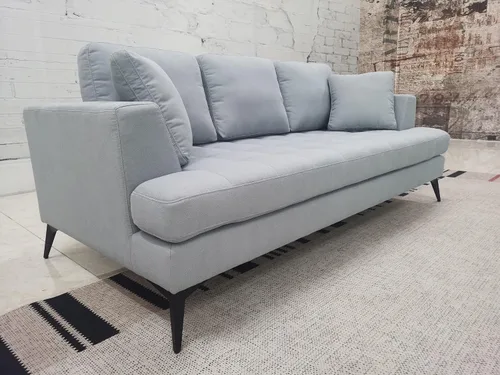 Vista 2 de Stendmar Sofá sentado profundo contemporáneo Sofá sofá moderno de lino gris oscuro