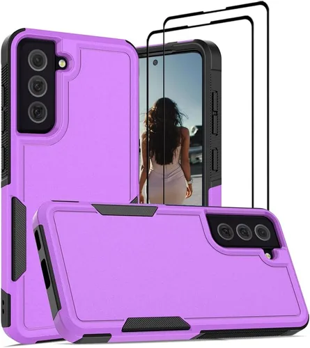 Vista 125 de Jeylly Funda para Samsung Galaxy S10 Plus S10+, ajuste delgado, doble capa, resistente, absorción de golpes, TPU con carcasa trasera de Negro