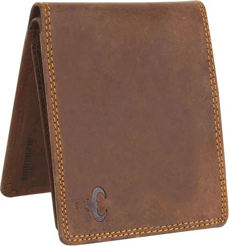 Vista 9 de Carteras para hombre, cuero genuino para hombre, billetera con bloqueo RFID, cartera de bolsillo frontal, billetera delgada billetera, monedero